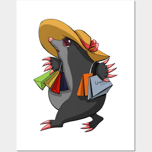 Shopping mole Posters and Art